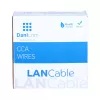 DSIT CAT6 U/UTP cavo di rete flessibile grigio CCA da 50 m in bobina