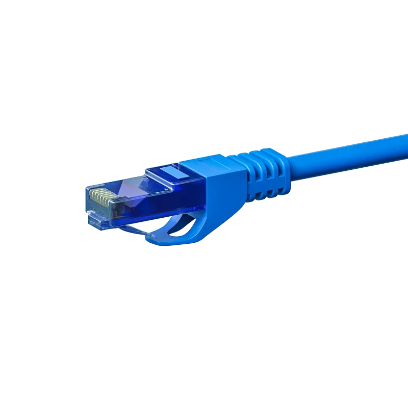 DSIT CAT6a U/UTP cavo patch di rete 100% rame, 10 m, blu