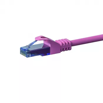 DSIT CAT6a U/UTP cavo patch di rete rosa 30m, 100% rame, 10Gbps, RJ45