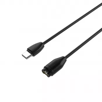 FIXED cavo di ricarica USB-C per Garmin 2m nero - Forerunner Fenix Venu Vivoactive Instinct