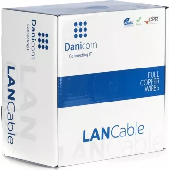 DSIT DANICOM CAT6A S/FTP cavo di installazione 100m con conduttore massiccio - LSZH (Dca)