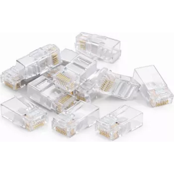 DSIT DANICOM UTP RJ45 CAT6 connettore di rete pass through per cavi flessibili - 10 pz. (DC-RJ45-UTP6-PT-10PCE)