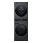 LG ELECTRONICS WashTower WT1210BBF (WiFi) 12kg/10kg lavatrice-asciugatrice combinata con AI DD™, Steam+ e ezDispense™ - Black Steel