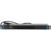 DSIT DS-8PDU-CH-SPO ciabatta 8 prese svizzere con protezione da sovratensione e sovraccarico, cavo 1,8 m, nero
