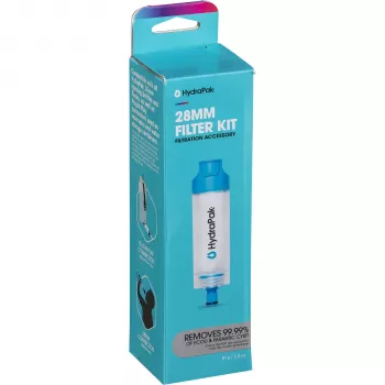 HydraPak filtro in linea PNP 28 mm - filtro ad acqua a fibre cave per borracce e sacche idriche