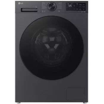 LG F4WX709YB lavatrice a carica frontale 9kg con AI DD™, Steam™, Wi-Fi, grafite