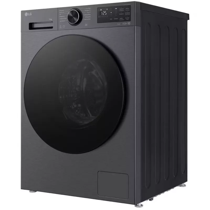 LG F4WX709YB lavatrice a carica frontale 9kg con AI DD™, Steam™, Wi-Fi, grafite