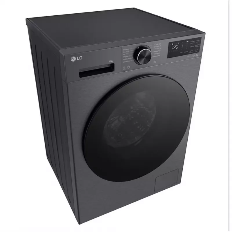 LG F4WX709YB lavatrice a carica frontale 9kg con AI DD™, Steam™, Wi-Fi, grafite