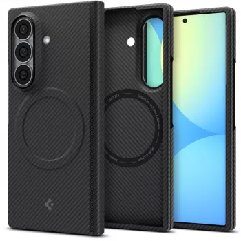 Spigen custodia AirSkin Aramid MagSafe per Samsung Galaxy Z Fold 8 Ultra - nero opaco