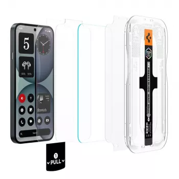 Spigen GLAS.tR EZ Fit Pro AC HD pellicola protettiva in vetro temperato per Nothing Phone (4a), confezione da 2, trasparente