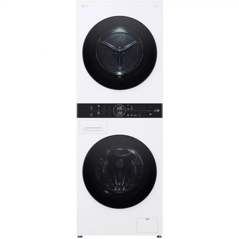 LG WashTower WT1210WWF lavasciuga 12kg con Wi-Fi e pompa di calore, bianco