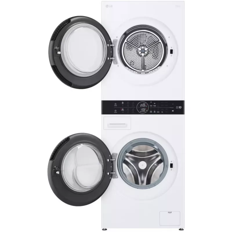 LG WashTower WT1210WWF lavasciuga 12kg con Wi-Fi e pompa di calore, bianco