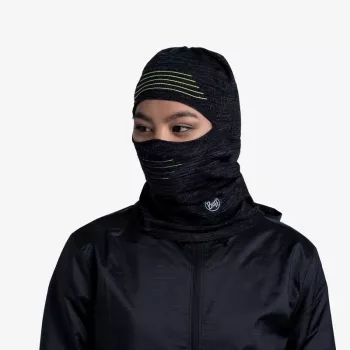 BUFF DryFlx Pro passamontagna - nero, senza cuciture 4-way stretch, termico, riflettente