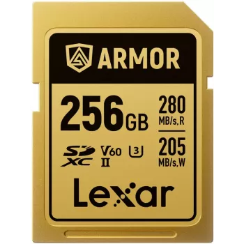 Lexar Professional ARMOR GOLD SDXC UHS-II scheda di memoria, 256 GB, V60 (LSDAMGL256G-RNNNG)