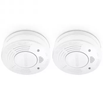 Alecto SD1010 2X Rilevatore di fumo con batteria da 10 anni (confezione da 2)