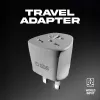SBS adattatore universale da viaggio per Regno Unito - bianco