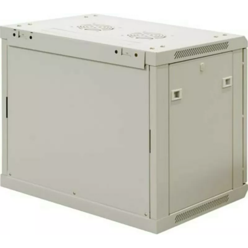 DSIT armadio rack server 9U da parete con porta in vetro, bianco, 600x450x500 mm