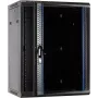 DSIT DS6415 armadio rack a parete 15U con porta in vetro, 600x450x770 mm, nero