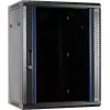 DSIT DS6415 armadio rack a parete 15U con porta in vetro, 600x450x770 mm, nero