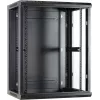 DSIT DS6415 armadio rack a parete 15U con porta in vetro, 600x450x770 mm, nero