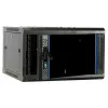 DSIT armadio rack server 6U da parete con porta in vetro, 600 x 600 x 368 mm, nero