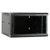 DSIT armadio rack server 6U da parete con porta in vetro, 600 x 600 x 368 mm, nero