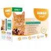 EUKANUBA IAMS DELIGHTS Land & Sea Collection in salsa cibo umido per gatti – 12x85g bustine (salmone & merluzzo, pollo & tacchino, agnello & peperone rosso)