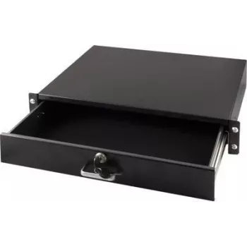 DSIT cassetto portadocumenti con serratura 2U per rack 19