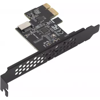 GEMBIRD UPC-U3 scheda PCI-Express USB 3.2 Gen 1, 2x Type-A, alimentazione SATA, chipset ASMedia