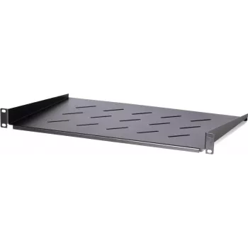 DSIT DS-FH1U250 ripiano fisso 1U per armadi a parete profondi 450 mm, profondità 250 mm, portata 25 kg, nero