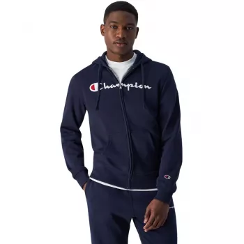 CHAPPI uomo Champion felpa full zip con cappuccio blu navy 220255 BS501 taglia S