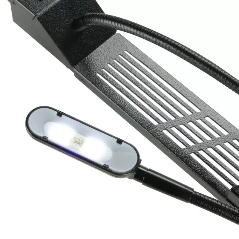 DSIT lampada LED a collo di cigno 19 inch con dimmer - bianco/blu