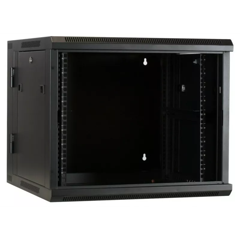 Armadio server reversibile a parete DSIT DS6609-DOUBLE con porta in vetro, larghezza 600 mm