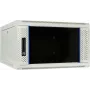DSIT armadio server a parete 6U con porta in vetro, bianco, 600x600x368 mm
