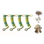 DSIT DS-Earthset kit di messa a terra per parabole e antenne – cavo di terra in rame 10m, morsetto palo zincato, conforme DIN-VDE