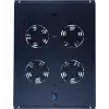DSIT DS-FT80 unità di raffreddamento rack server 4 ventole con termostato per armadi profondità 800 mm, 1U, 230V, nero