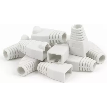 DSIT DANICOM guaina per cavo RJ45 bianca - 10 pezzi (DC-RJ45-BOOT-WHITE-10PCE)