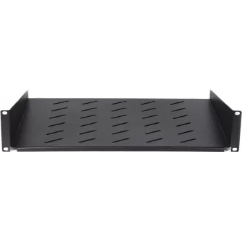 DSIT DS-FH2U450 ripiano fisso 2U per armadi a parete profondità 600 mm, profondità 450 mm, nero