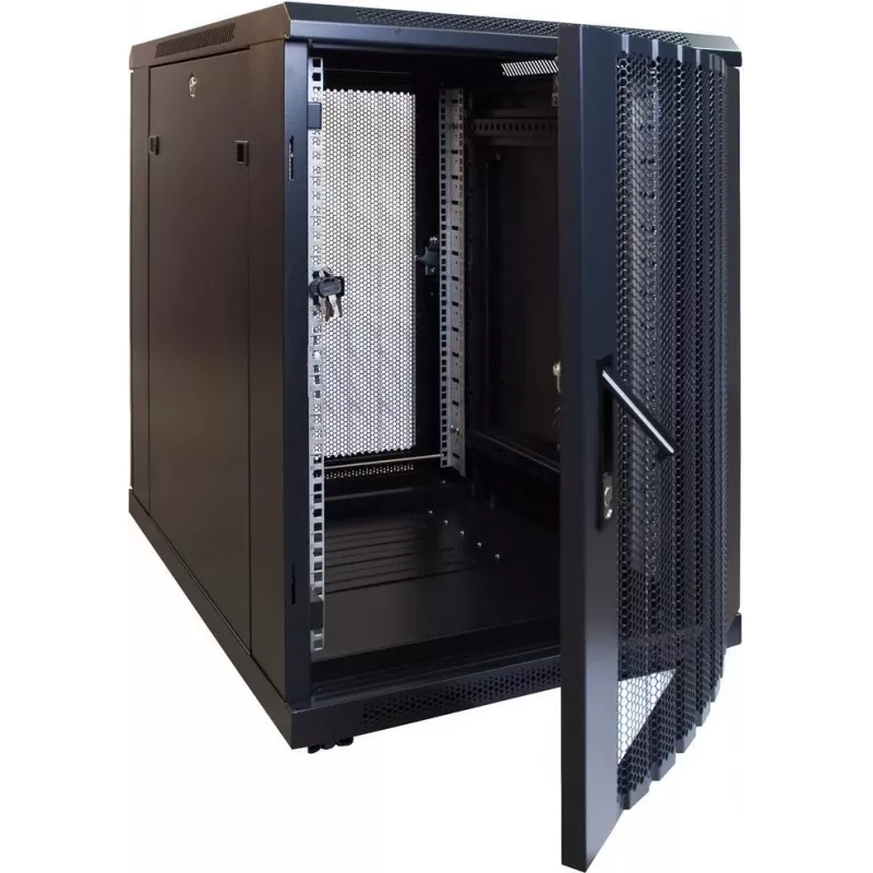 DSIT armadio mini server 15U con porta anteriore perforata 600x600x860 mm (DS6615PP-MINI)
