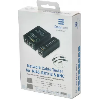 DSIT DC-CABLETEST-PRO tester per cavi di rete per U/UTP, F/UTP e SF/UTP, Cat5/Cat6