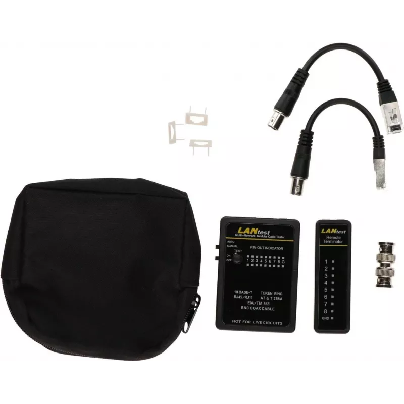 Tester per cavi di rete DSIT DC-CABLETEST-PRO per U/UTP, F/UTP e SF/UTP, Cat5/Cat6
