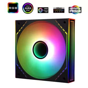 Thermalright TL-M12-S ventola per case PWM ARGB 120 mm, nero