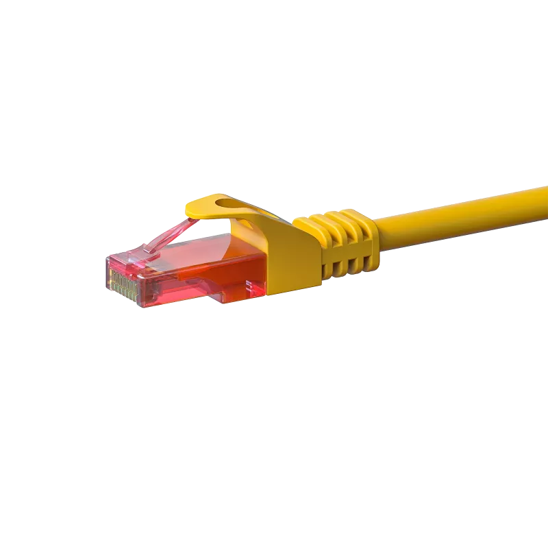 DSIT CAT6 U/UTP Cavo di rete, 3 m, giallo, 100% rame (DC-67-030)