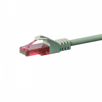 DSIT CAT6 U/UTP Cavo patch di rete, 10m, grigio, 100% rame (DC-61-100)