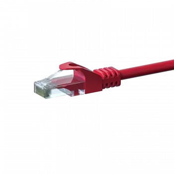 DSIT CAT 6 U/UTP Cavo patch di rete 0,50 m rosso CCA (DC-C65-005)