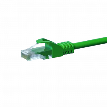 Cavo di rete DSIT CAT 5e U/UTP, 2 m, verde, CCA, RJ45, Gigabit Ethernet