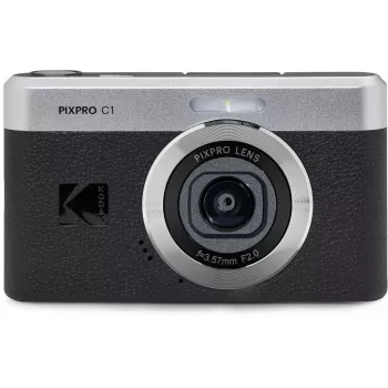 Fotocamera digitale compatta KODAK PixPro C1 nera con scheda SDHC da 16GB