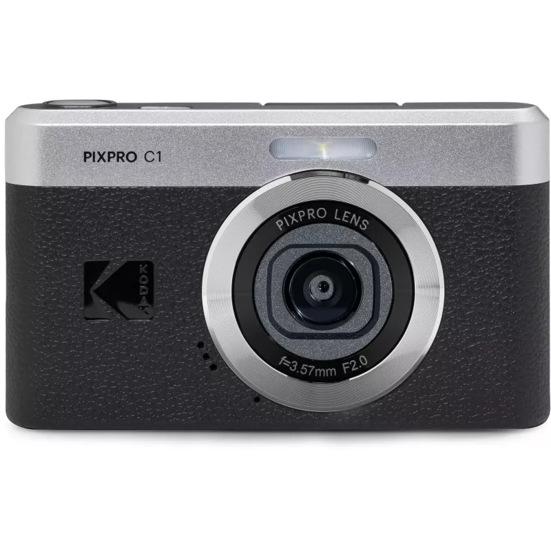 Fotocamera digitale compatta KODAK PixPro C1 nera con scheda SDHC da 16GB