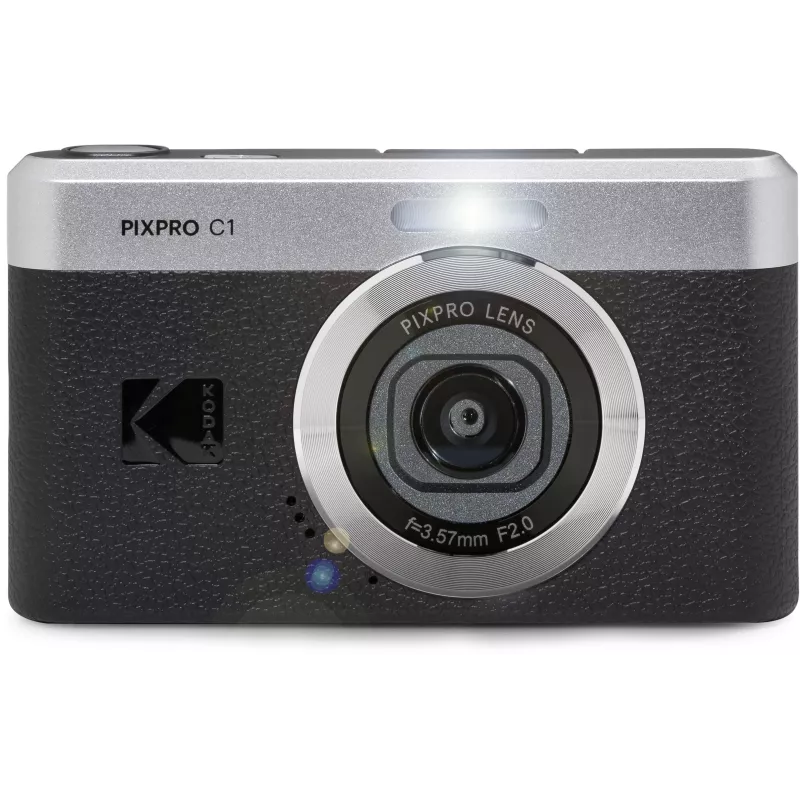 Fotocamera digitale compatta KODAK PixPro C1 nera con scheda SDHC da 16GB