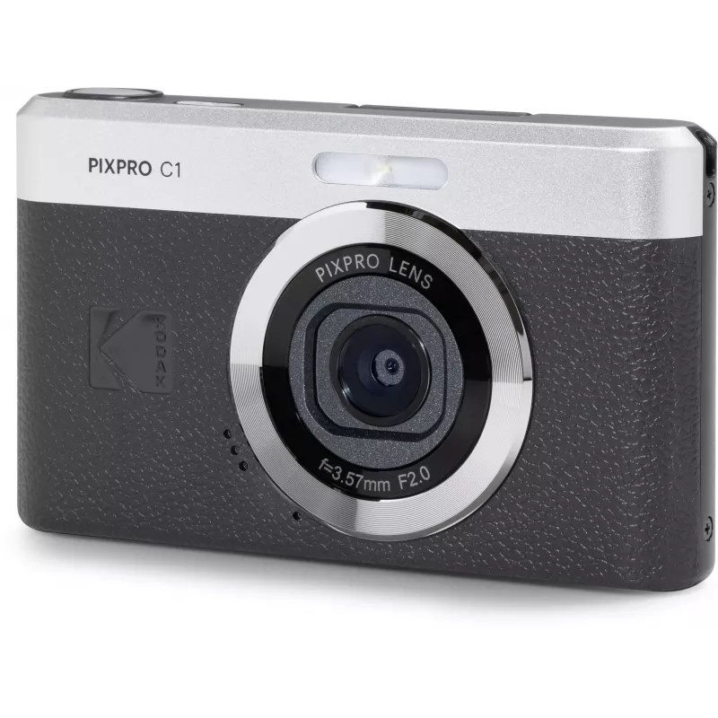 Fotocamera digitale compatta KODAK PixPro C1 nera con scheda SDHC da 16GB
